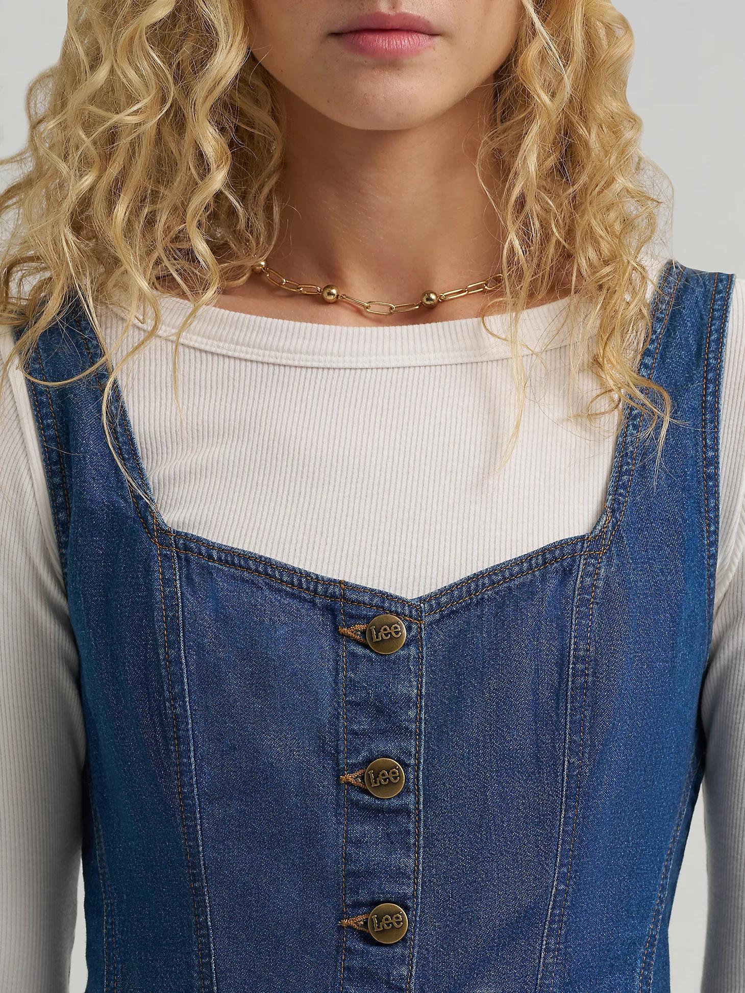 Women's Seamed Denim Mini Dress | Women's Skirts & Dresses | Lee® Product Image