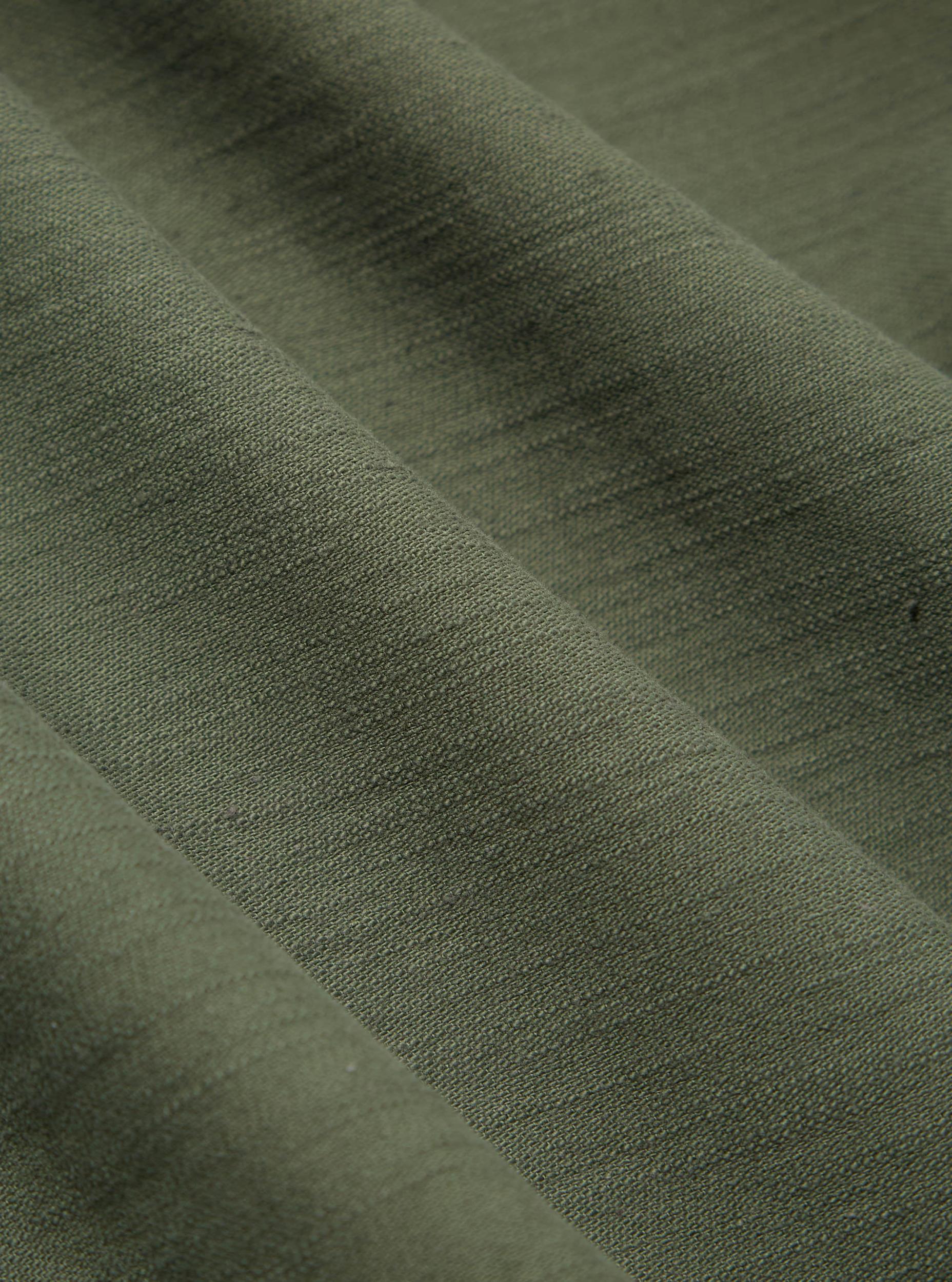 Olive Slub Sateen Dockside Jacket Product Image