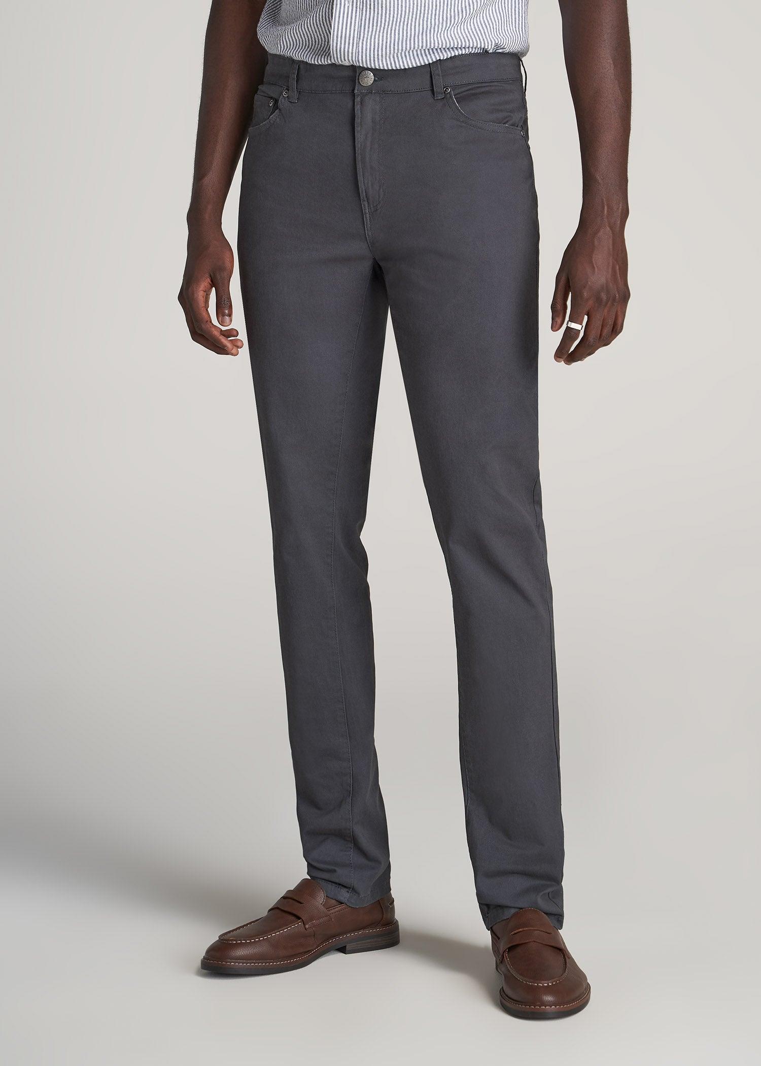 Dylan SLIM FIT Five-Pocket Pants For Tall Men in Fatigue Green Product Image