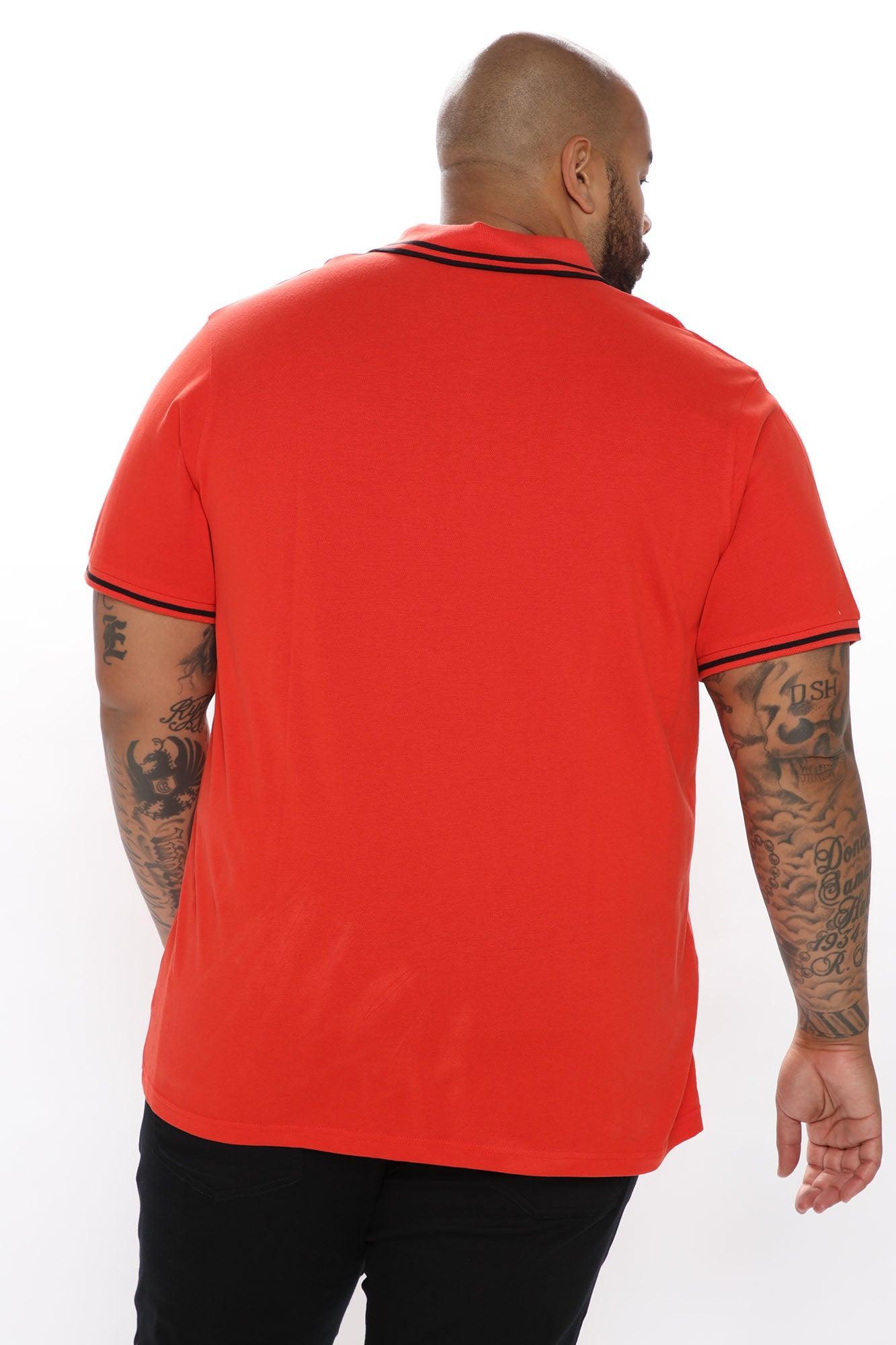 Wilson Short Sleeve Polo - Flame Red Product Image