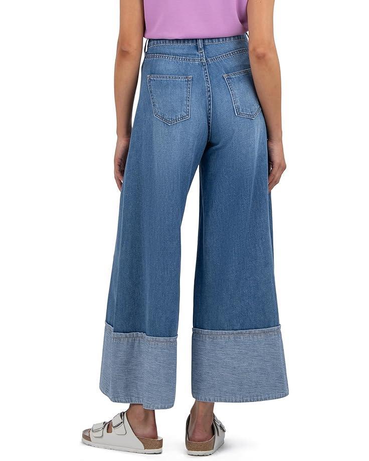 RYAN HIGH RISE FAB AB SUPER WIDE LEG RAW HEM Product Image