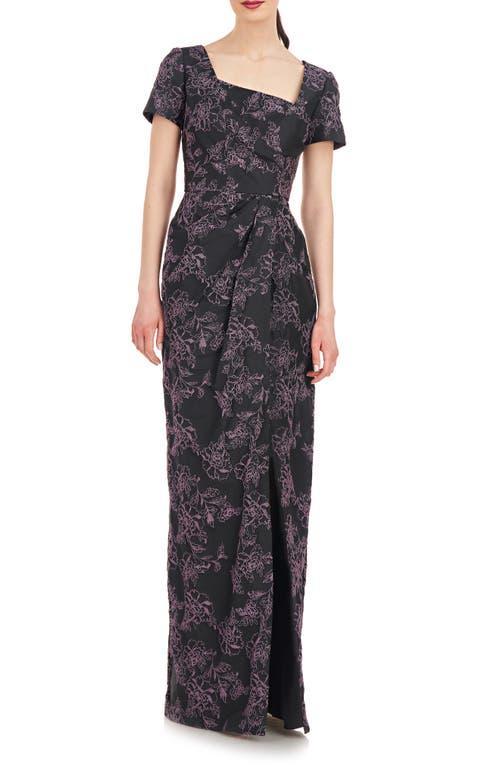 Womens Roslyn Floral Jacquard Gown Product Image