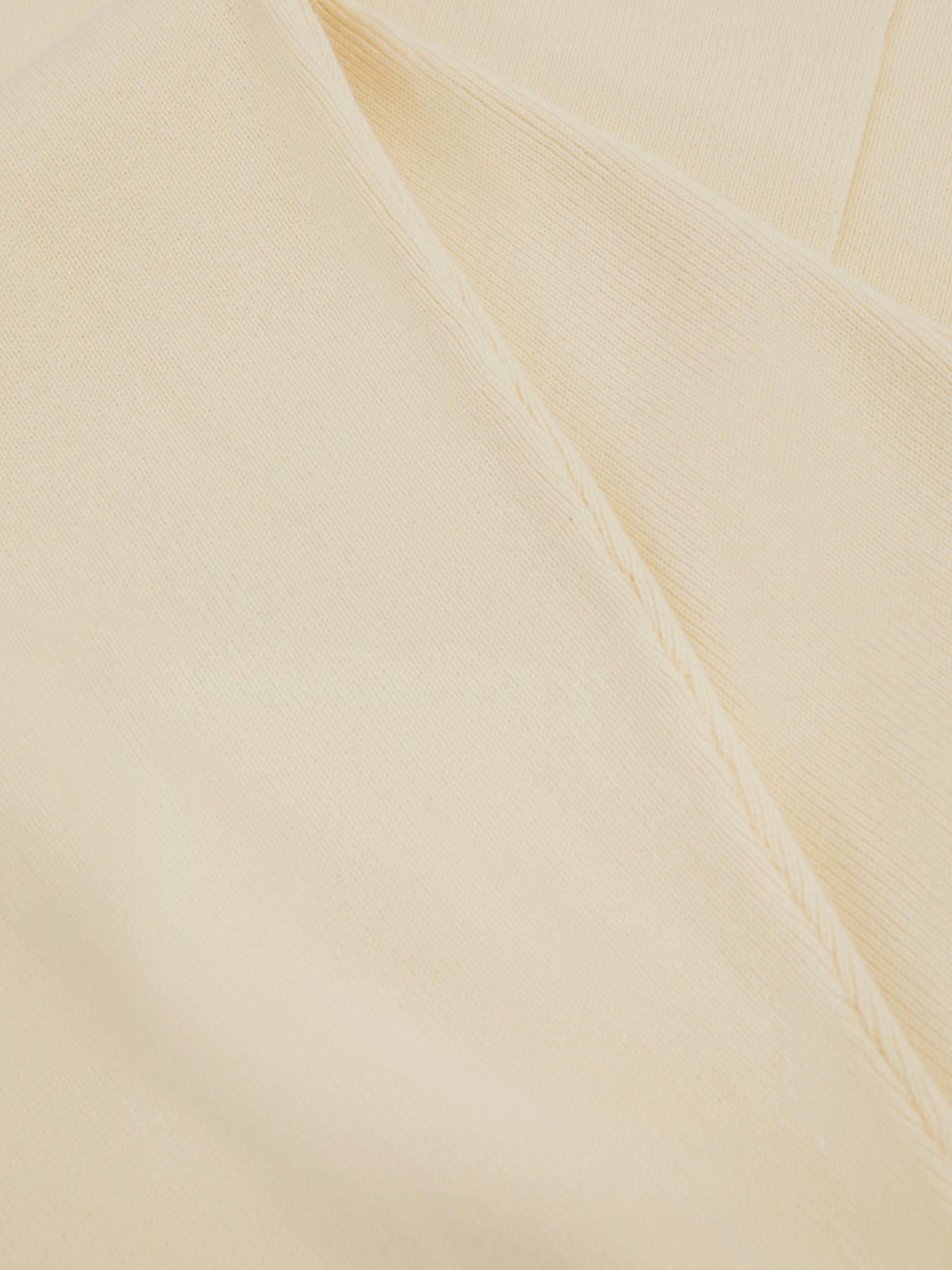 Ines White Anna Quan Knitted Cotton Midi Skirt Product Image
