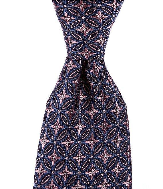 Cremieux Large Medallion 3 1/4#double; Woven Silk Tie Product Image