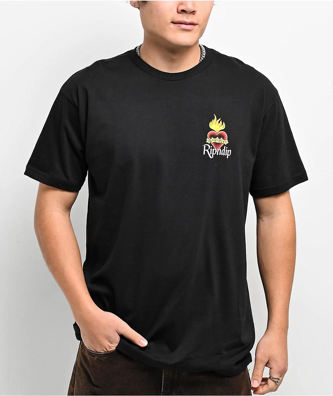 RIPNDIP Mother Mary Black T-Shirt Product Image