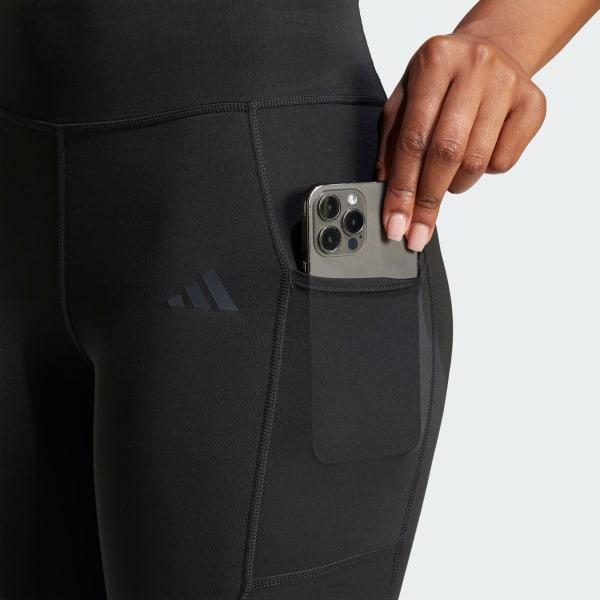adidas Optime 3-Stripes Full-Length Leggings Black XS Womens Product Image