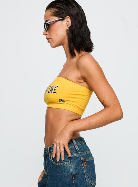 UC Irvine Bandeau Top Gold Product Image