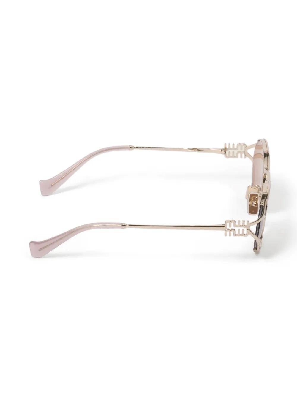 Logo oval-frame sunglasses Product Image
