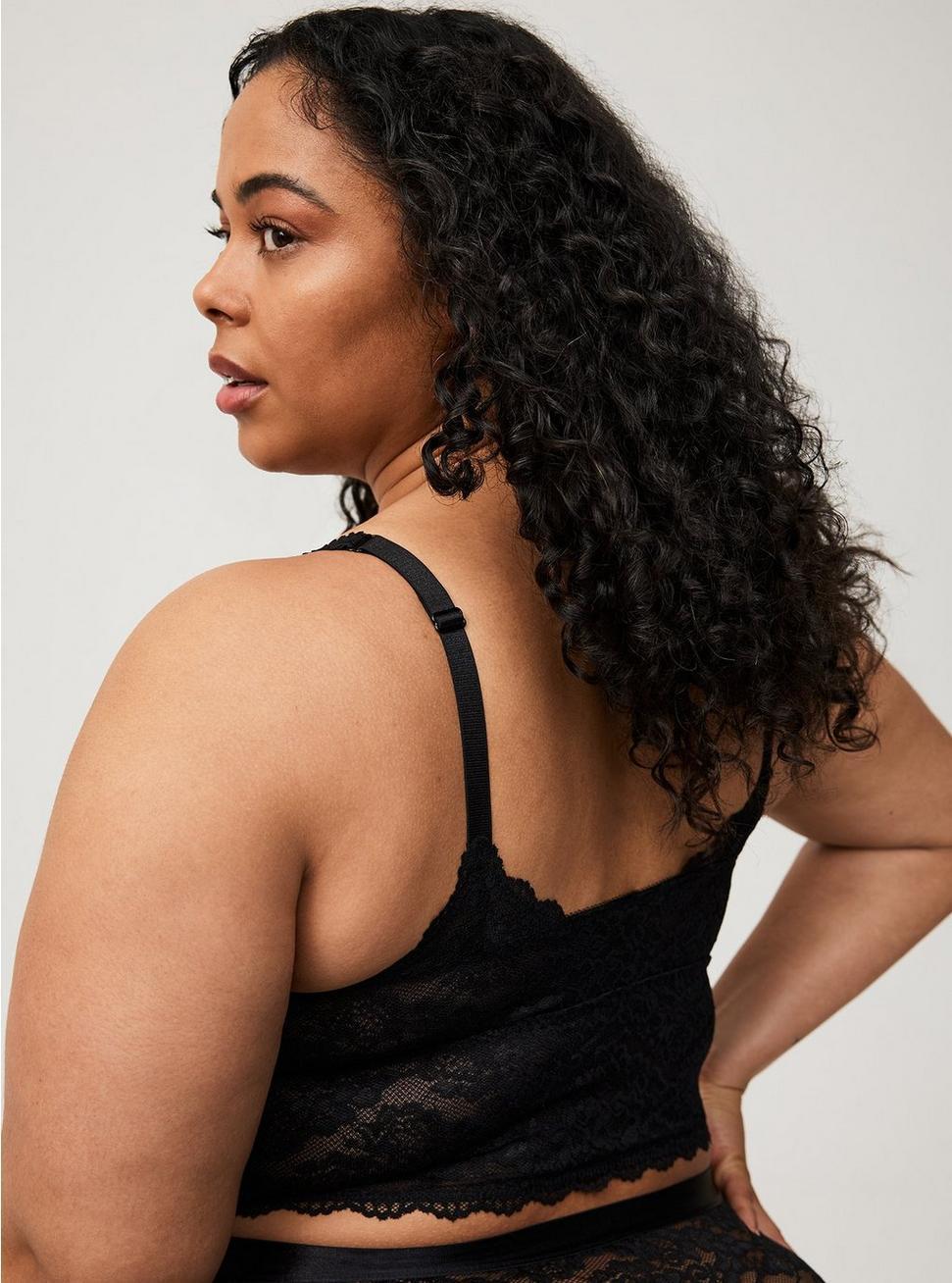 Unlined Lace Crop Bralette Product Image