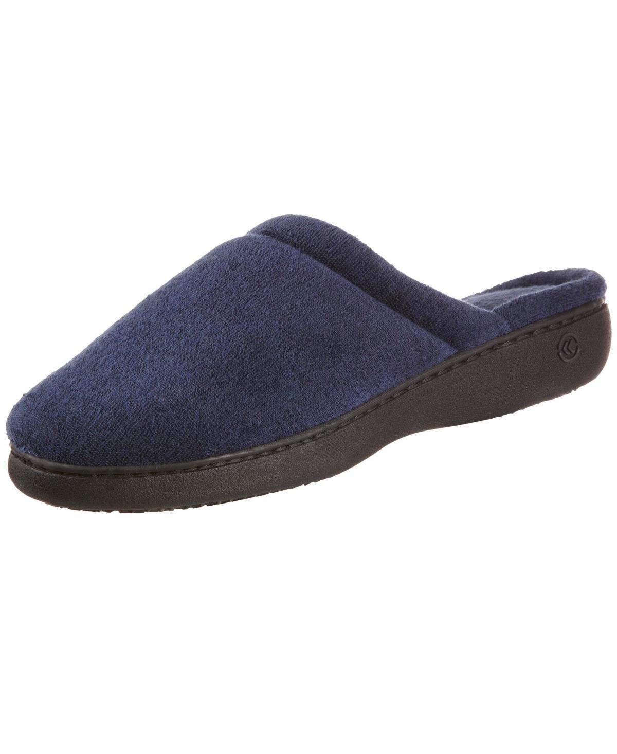 isotoner Embroidered Terry Secret Sole Women's Clog Slippers, Size: 9.5 - 10, Grey Gray Product Image