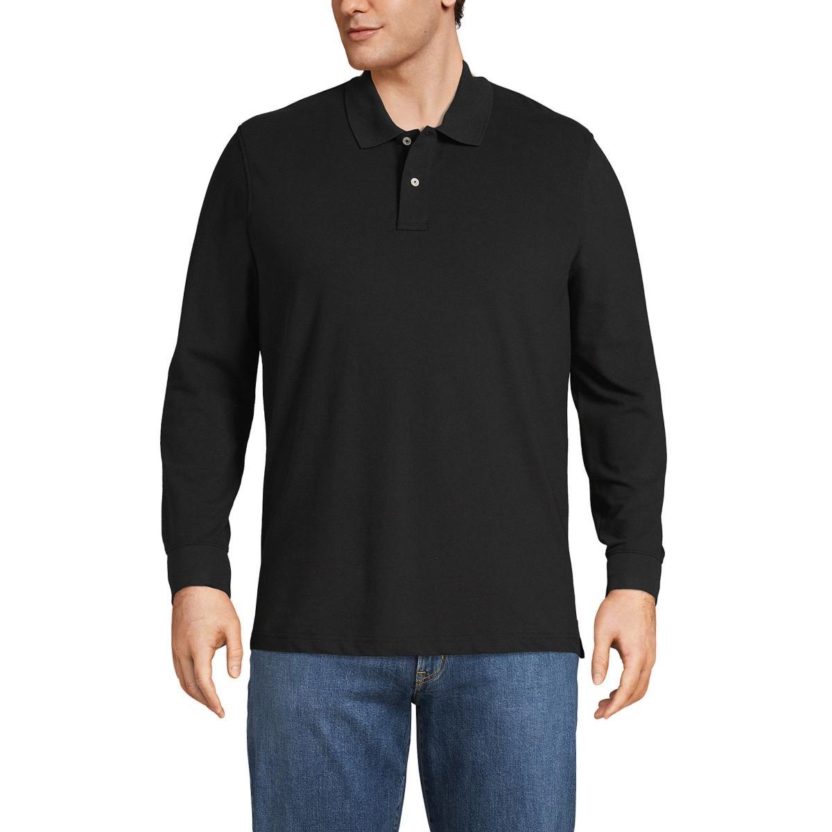 Men's Lands' End Comfort First Mesh Polo, Size: Medium, Gray Grey Product Image