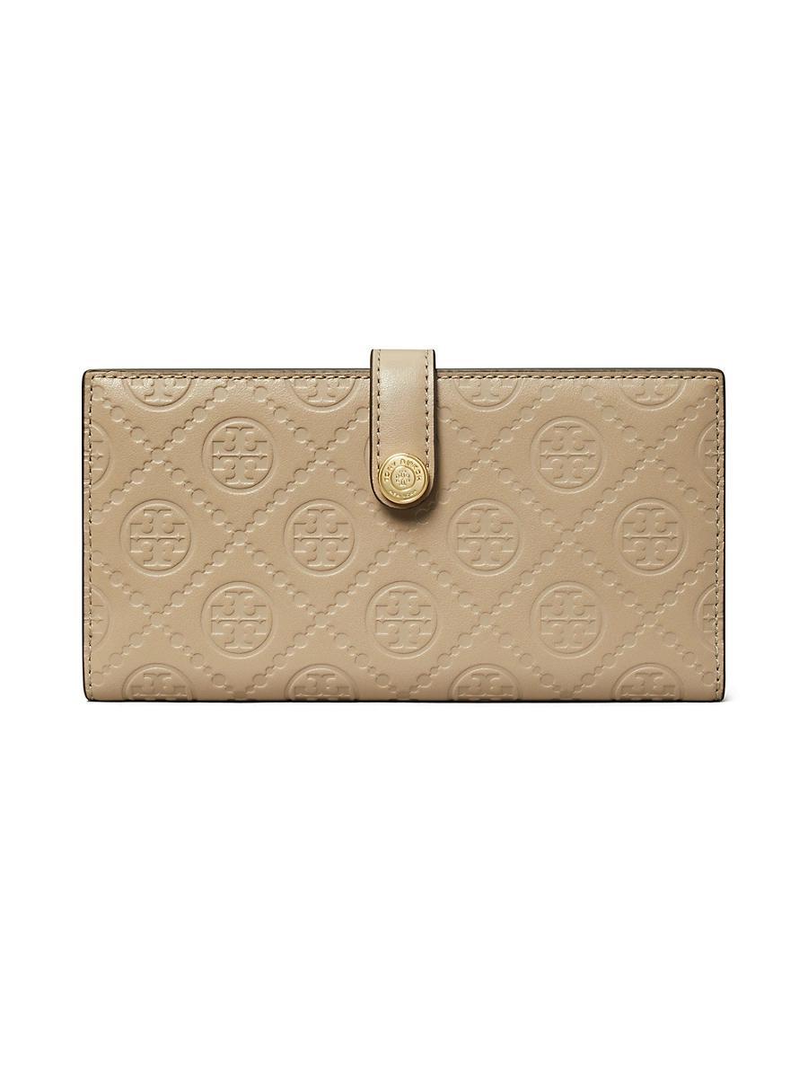 Womens T Monogram Leather Slim Wallet Product Image