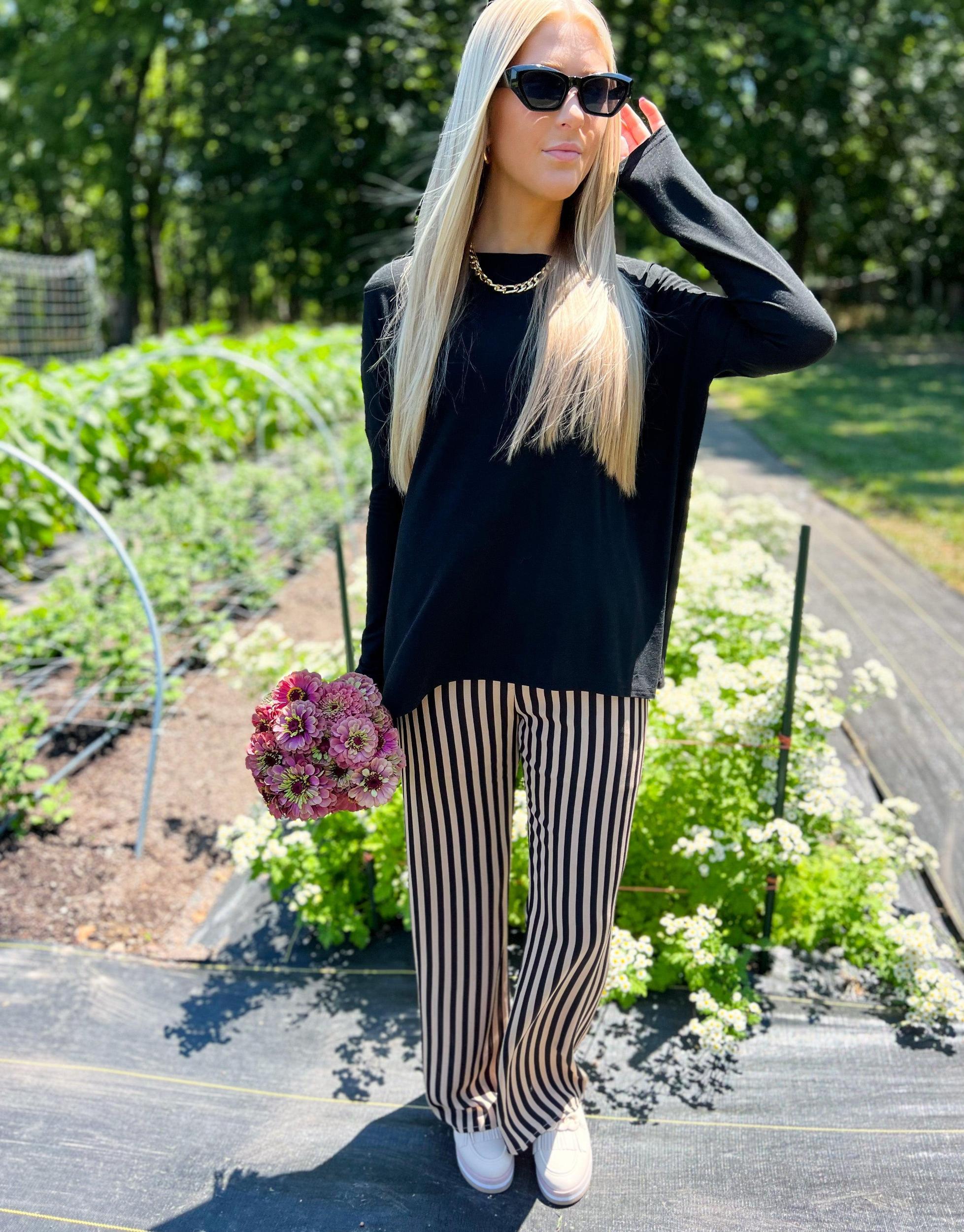Toffee Nut Stripe Pants Product Image