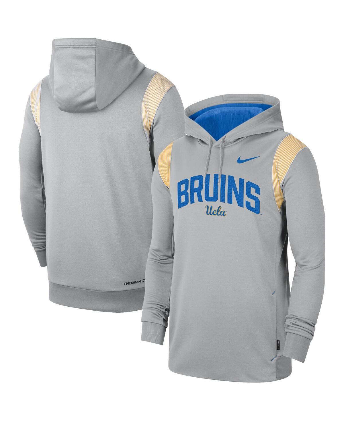 Men's Nike Gray UCLA Bruins 2022 Game Day Sideline Performance Pullover Hoodie, Size: XL, Grey Product Image
