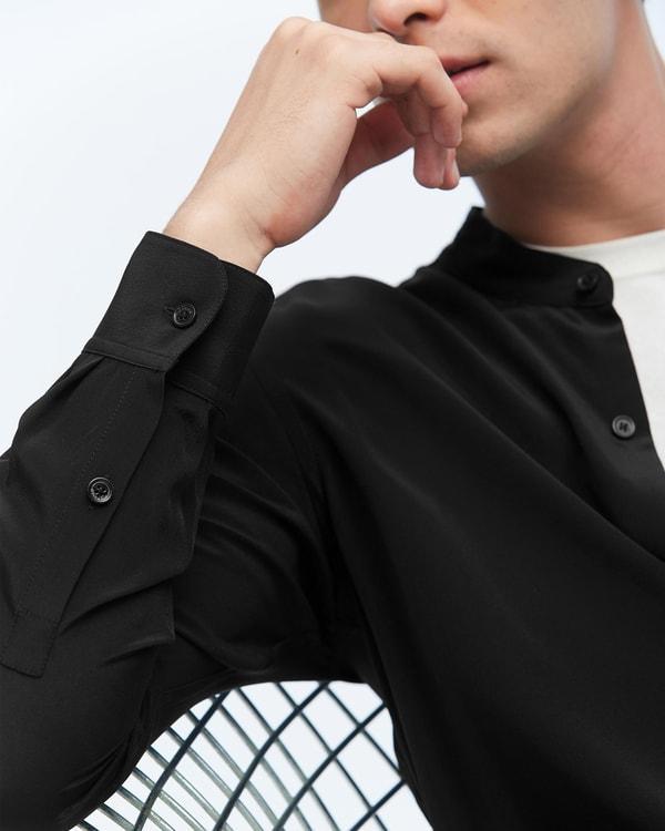 Business Formal Silk Shirt For Men Product Image