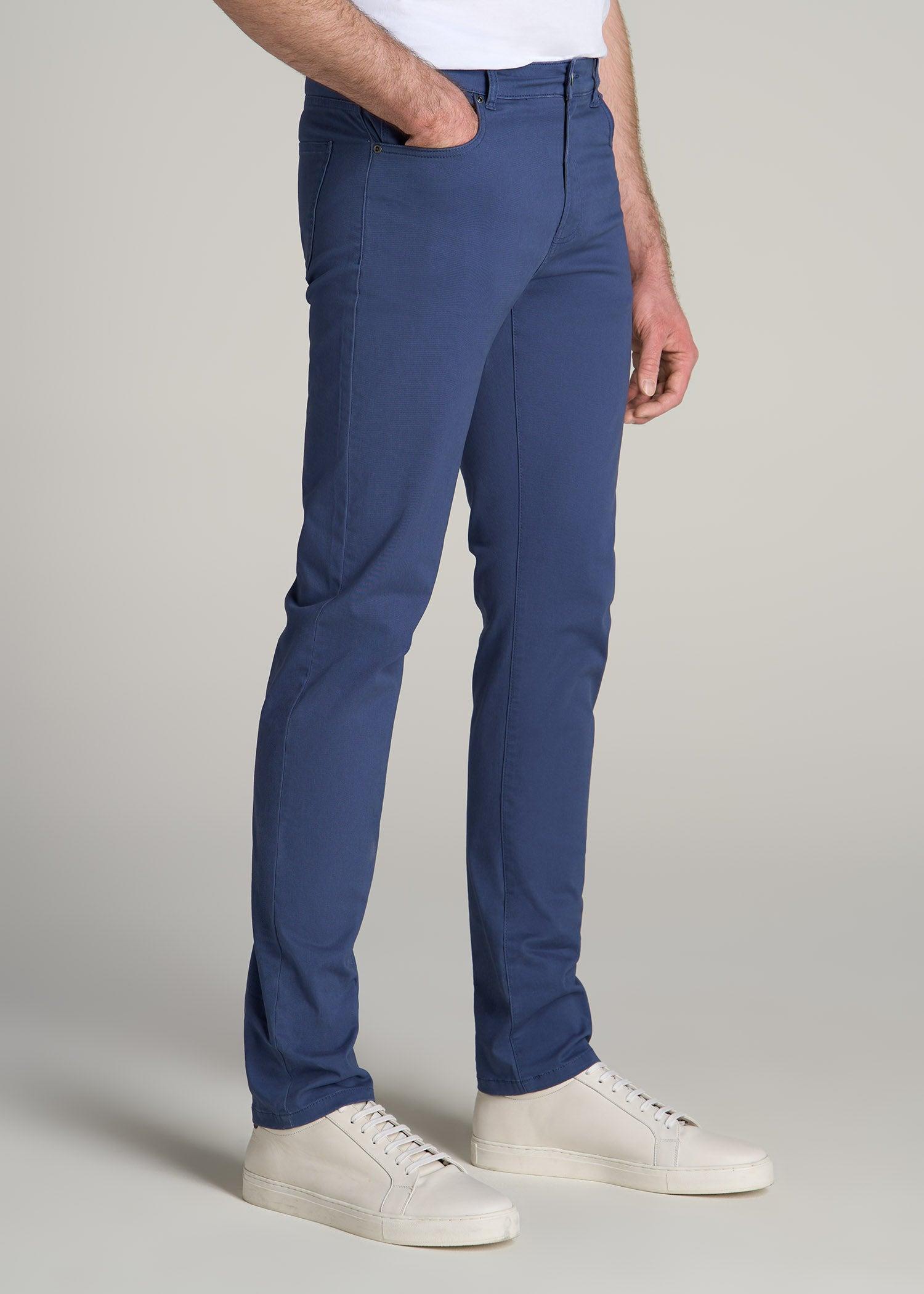 Dylan SLIM FIT Five-Pocket Pants For Tall Men in Fatigue Green Product Image