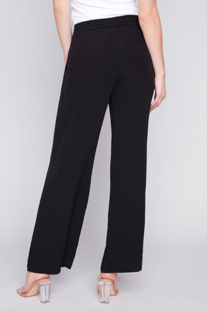 Wide Leg Pants with Drawstring Product Image