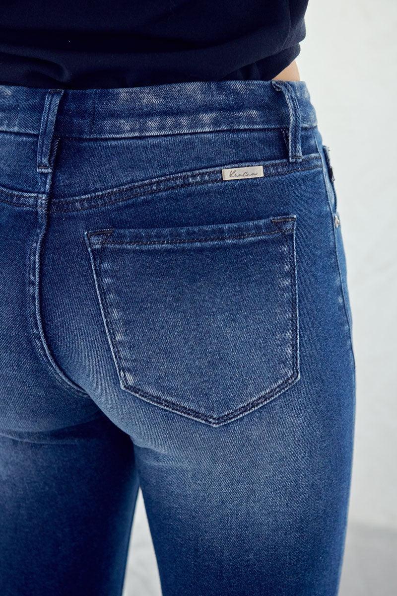 High Rise Button Fly Ankle Skinny Product Image