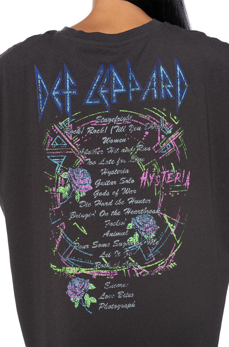 DEF LEPPARD OVERSIZED SHIRT DRESS Product Image