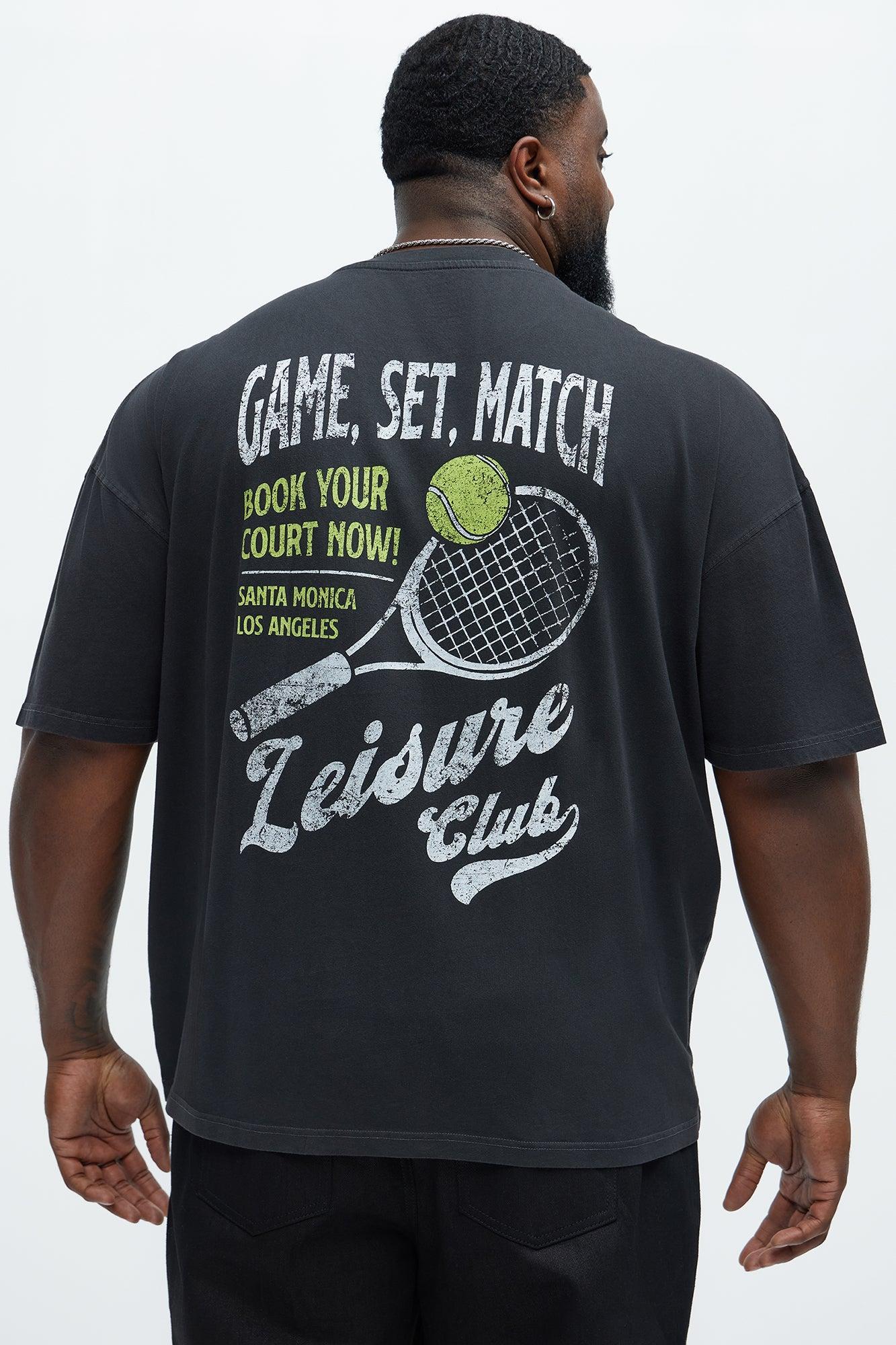 Leisure Club Oversized Short Sleeve Tee - Black Product Image