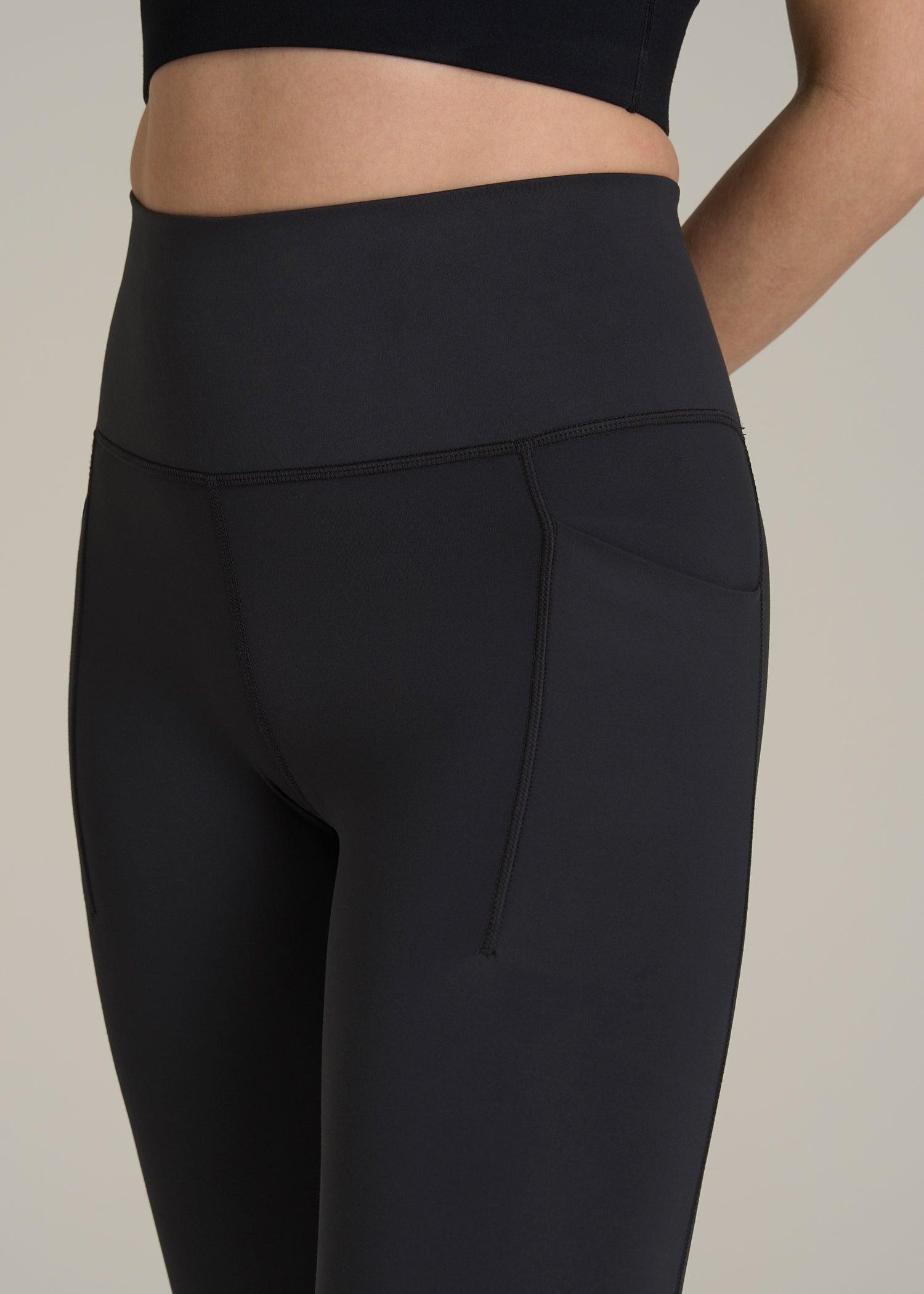 Balance Cinched Back Pocket Legging for Tall Women in Black Product Image