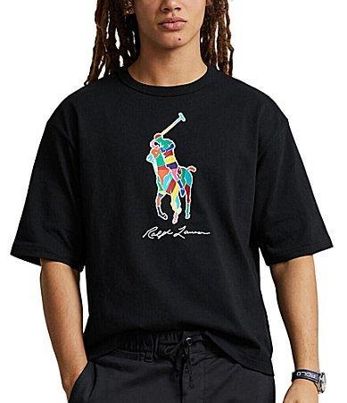 Mens Colorblocked Big Pony Logo T-Shirt Product Image