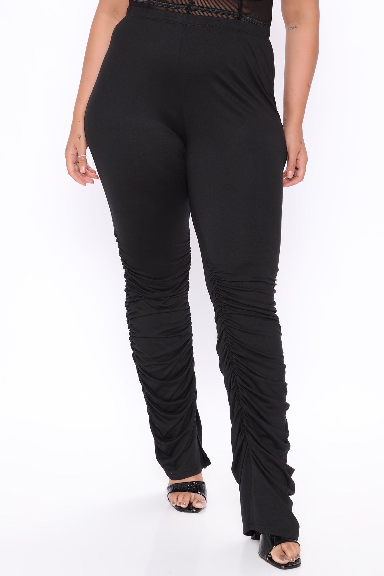 Stacked Honey High Rise Pant - Black Product Image