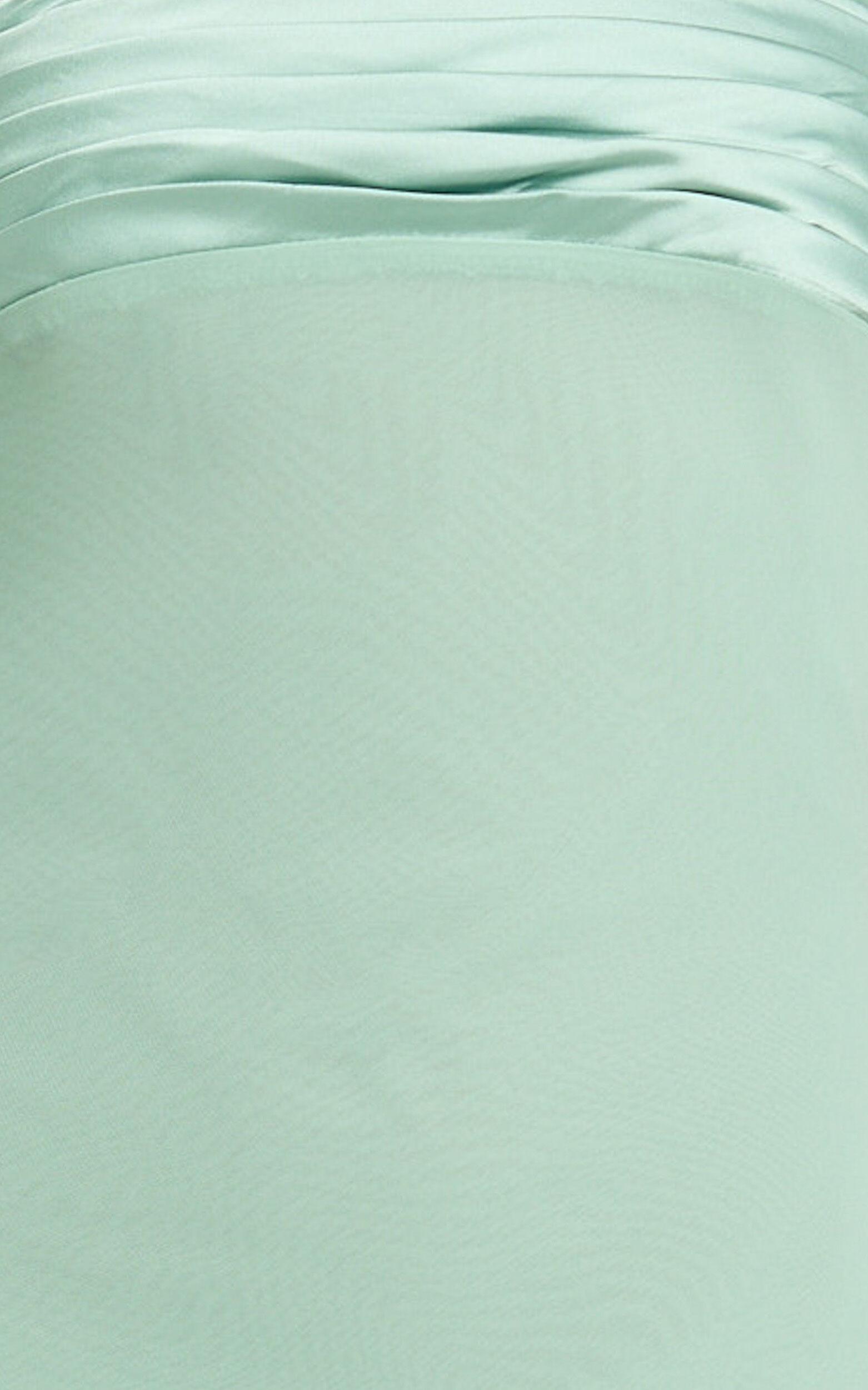 Sonya Maxi Dress - Cowl Neck Asymmetric Fit And Flare Dress in Sage Product Image