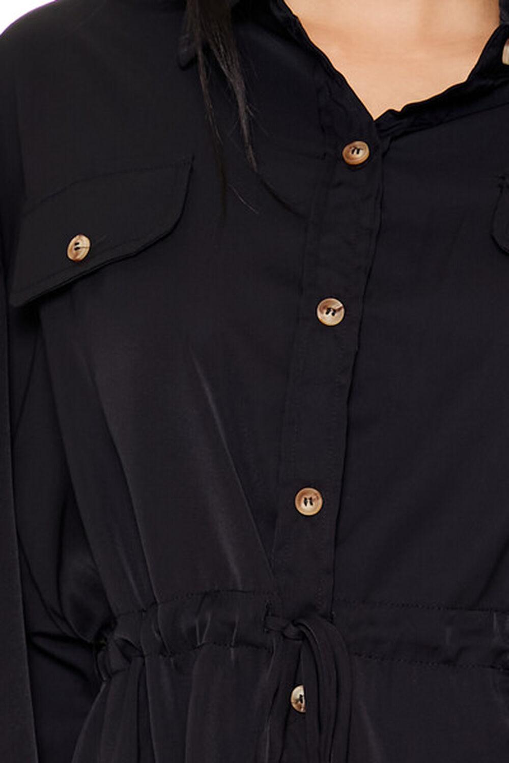 Peasant-Sleeve Shirt Mini Dress | Forever 21 Product Image