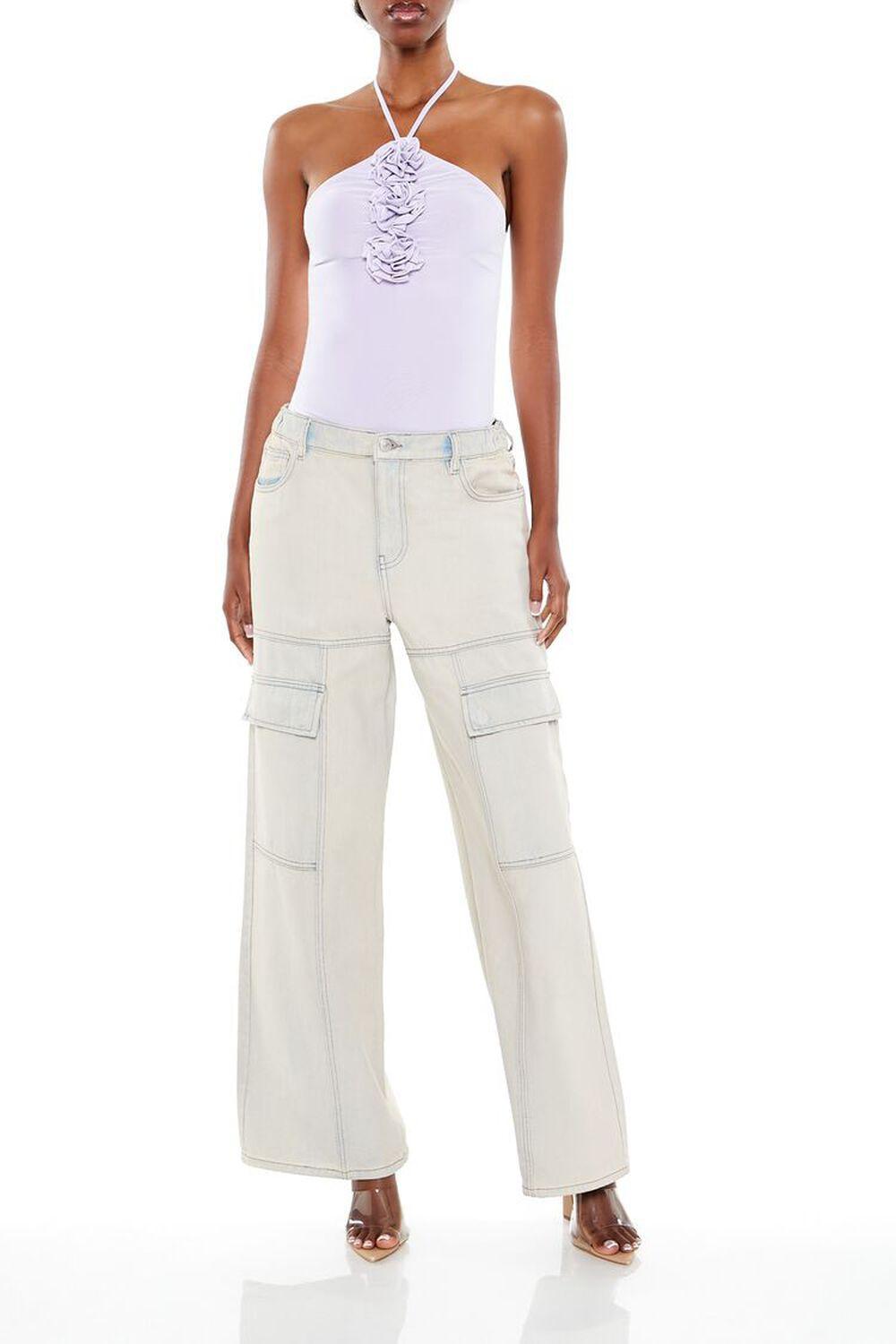Rosette Halter Bodysuit | Forever 21 Product Image