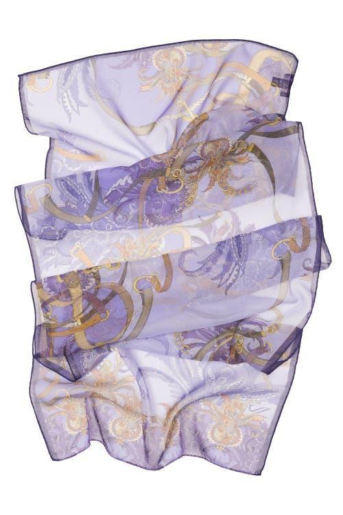 Elizabetta Alessandra - Long Sheer Silk Scarf for Women in Black at Nordstrom Product Image