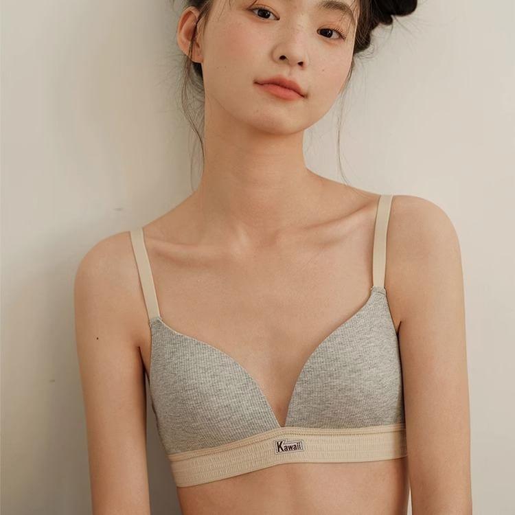 Two Tone Wireless Bra Product Image