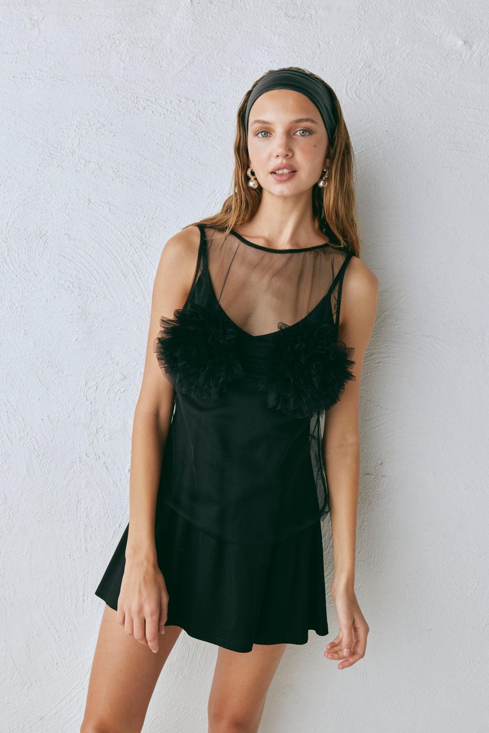 Loli Mini Dress Black Product Image