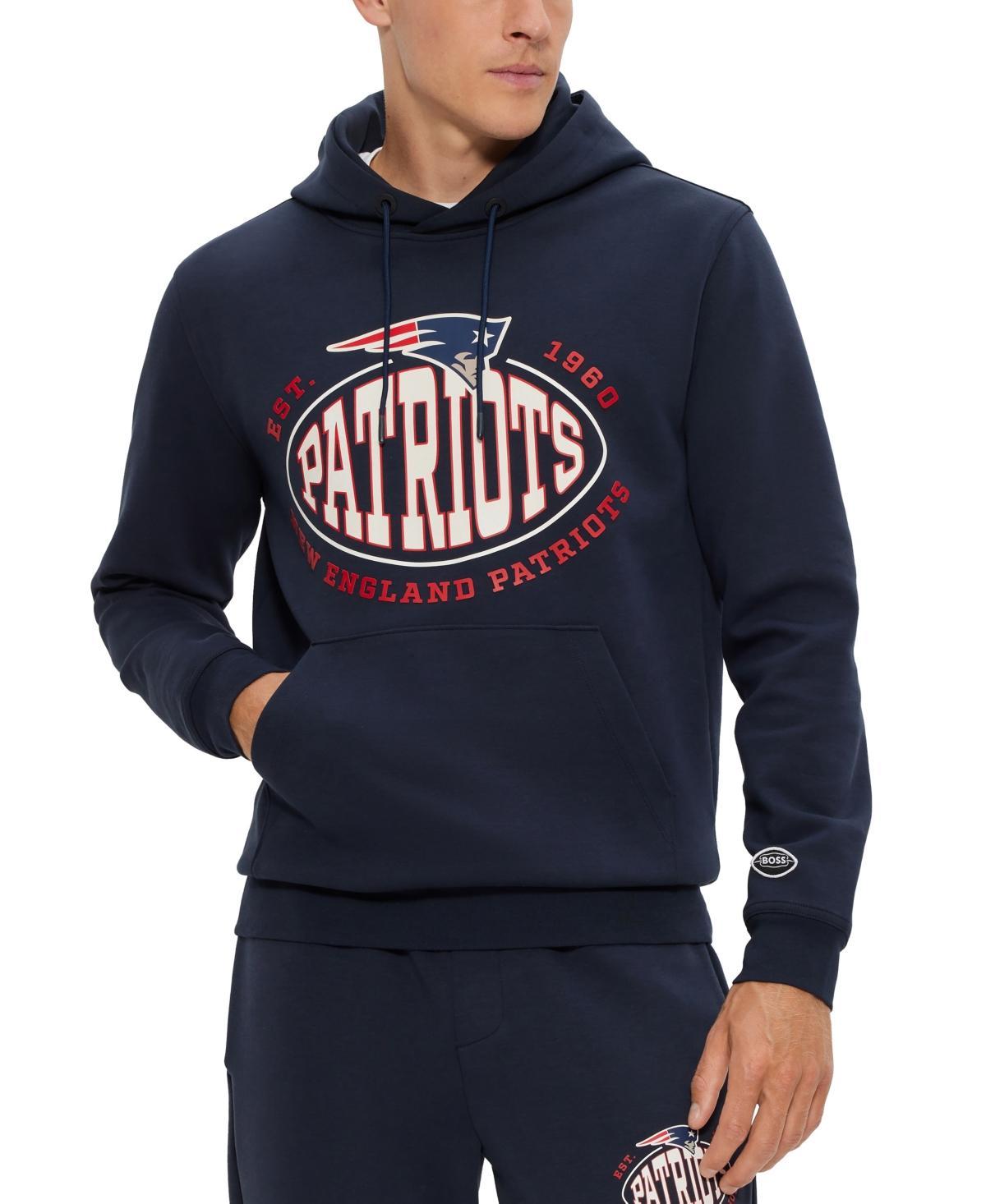Men's BOSS X NFL  Black Minnesota Vikings Touchback Pullover Hoodie, Size: Medium Product Image
