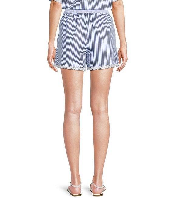 A Loves A Woven Ric Rac Trim Stripe Pull On Coordinating Shorts Product Image