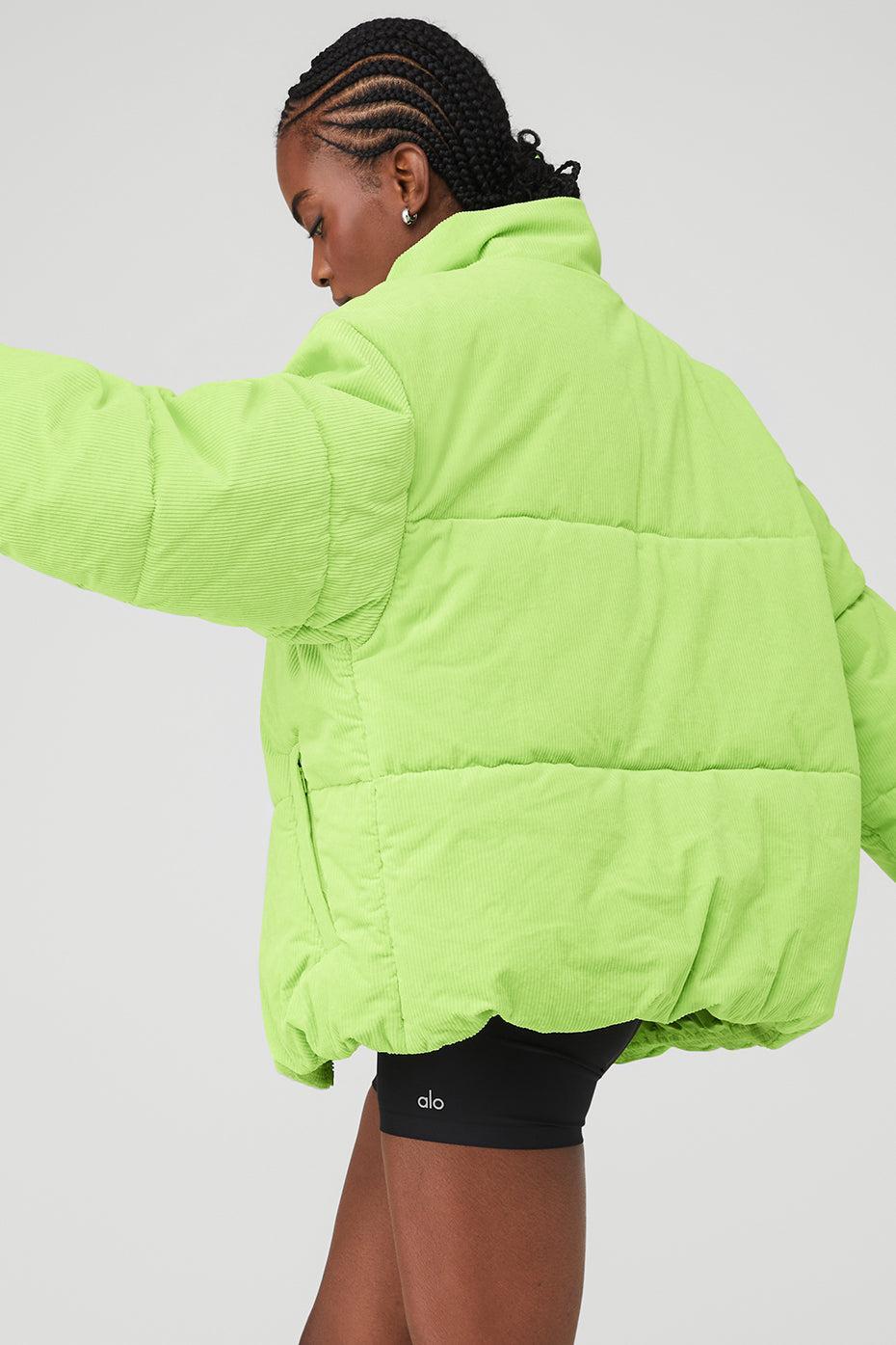 Corduroy Stage Puffer - Celery Product Image