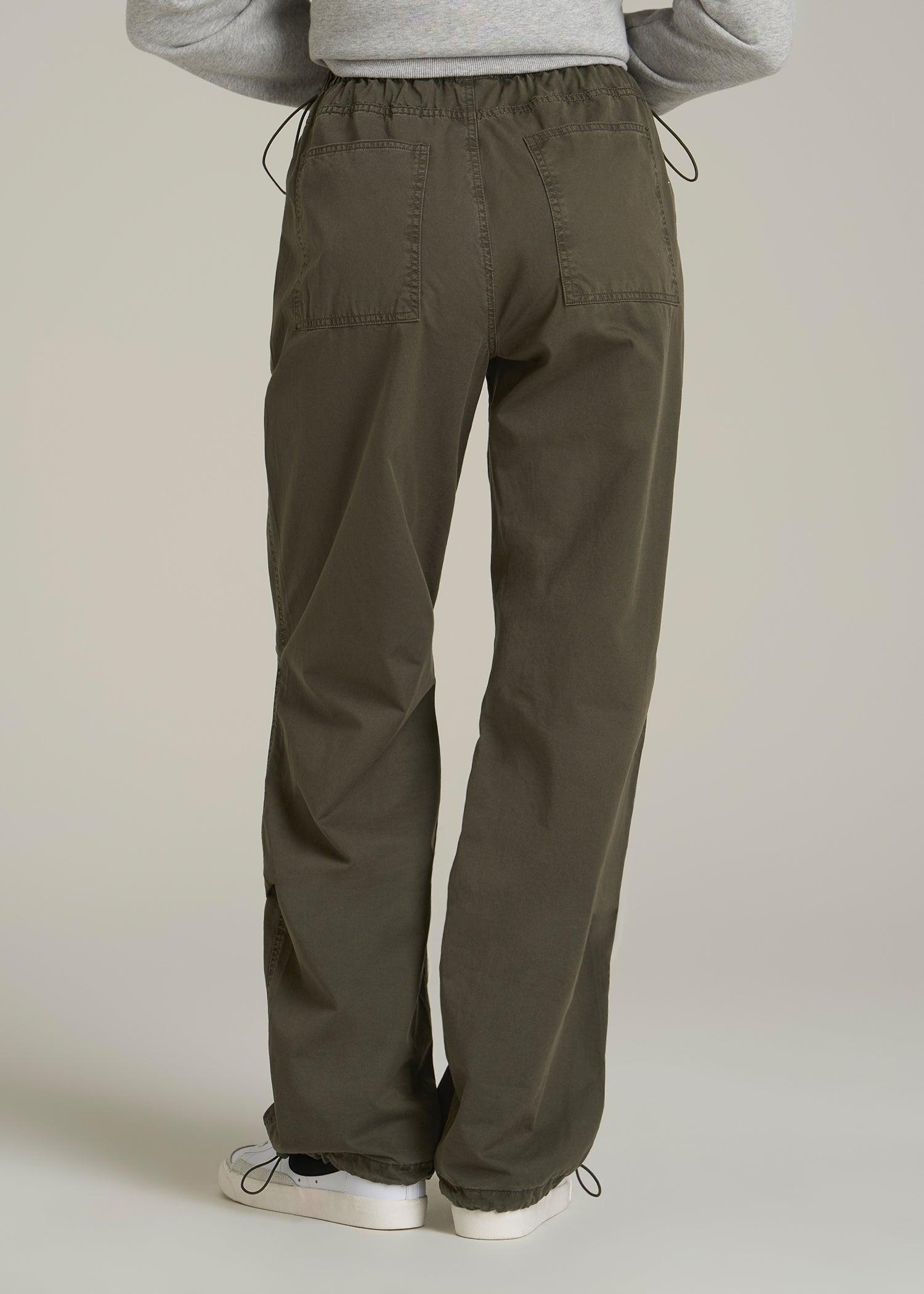 Garment Dyed Parachute Chino Pants for Tall Women in Forest Night Product Image