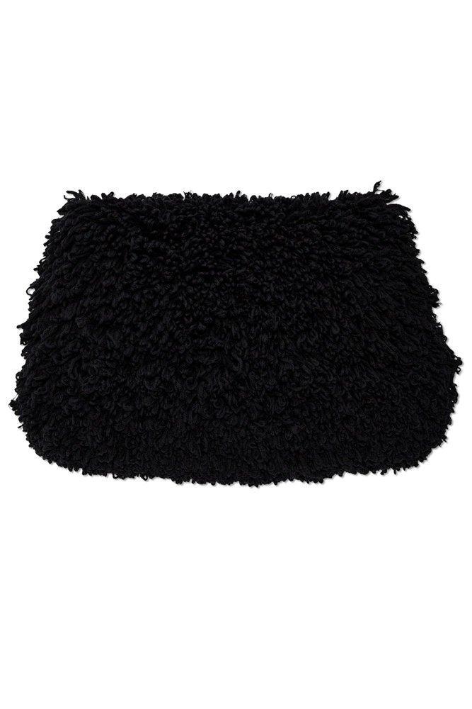 ALAÏA Fringe Wool Bubble Hem Mini Skirt In Black Product Image