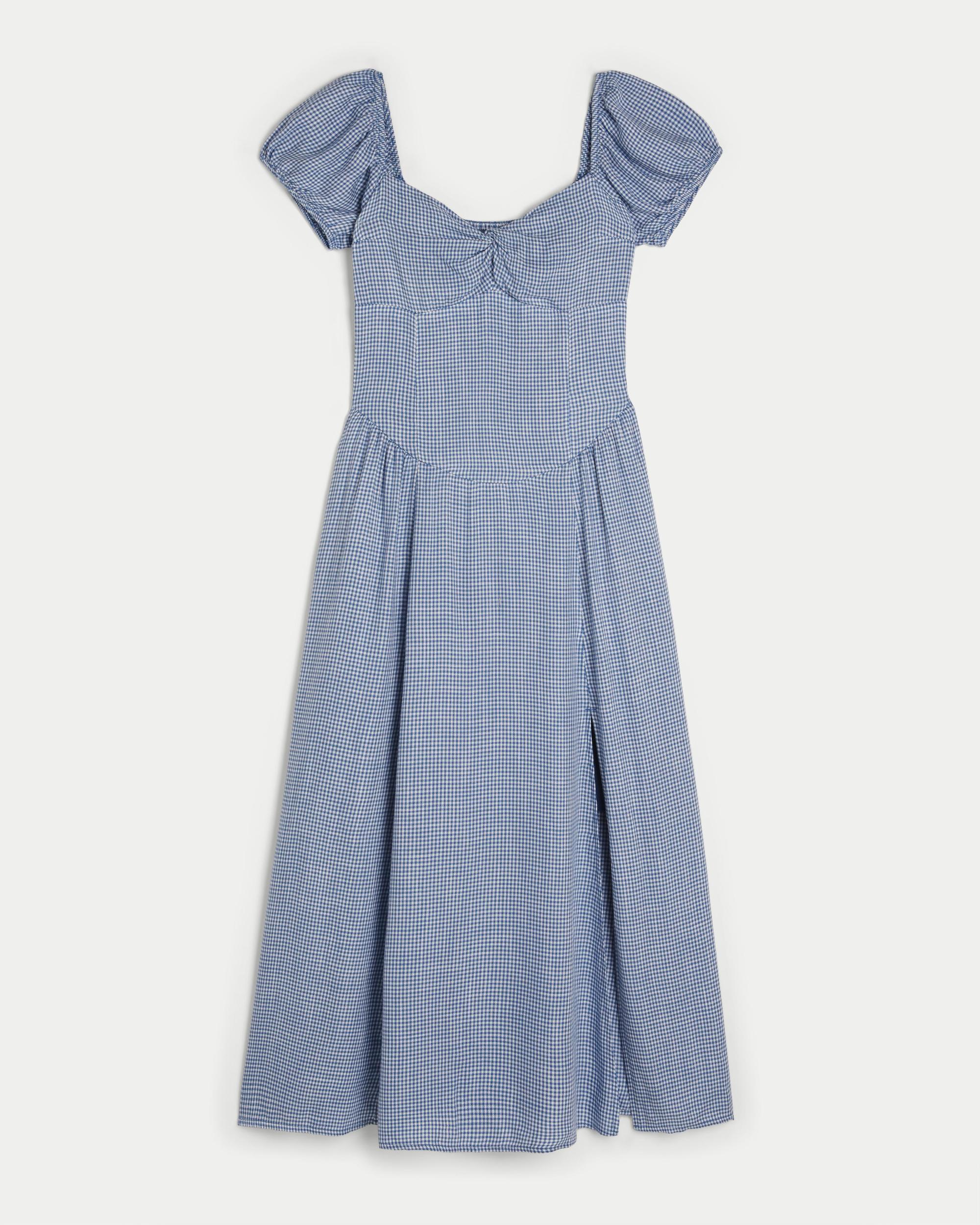 Cinch Bust Drop-Waist Maxi Dress Product Image