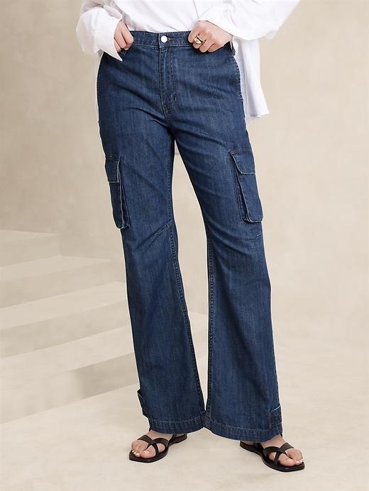 High-Rise Cargo Jean Product Image
