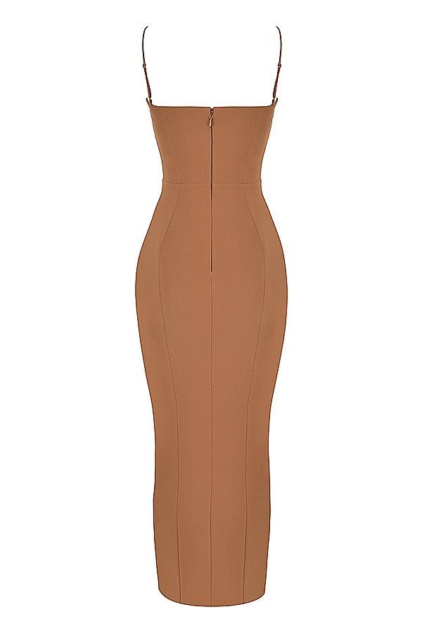 Jaida  toast corset maxi dress - sale Product Image