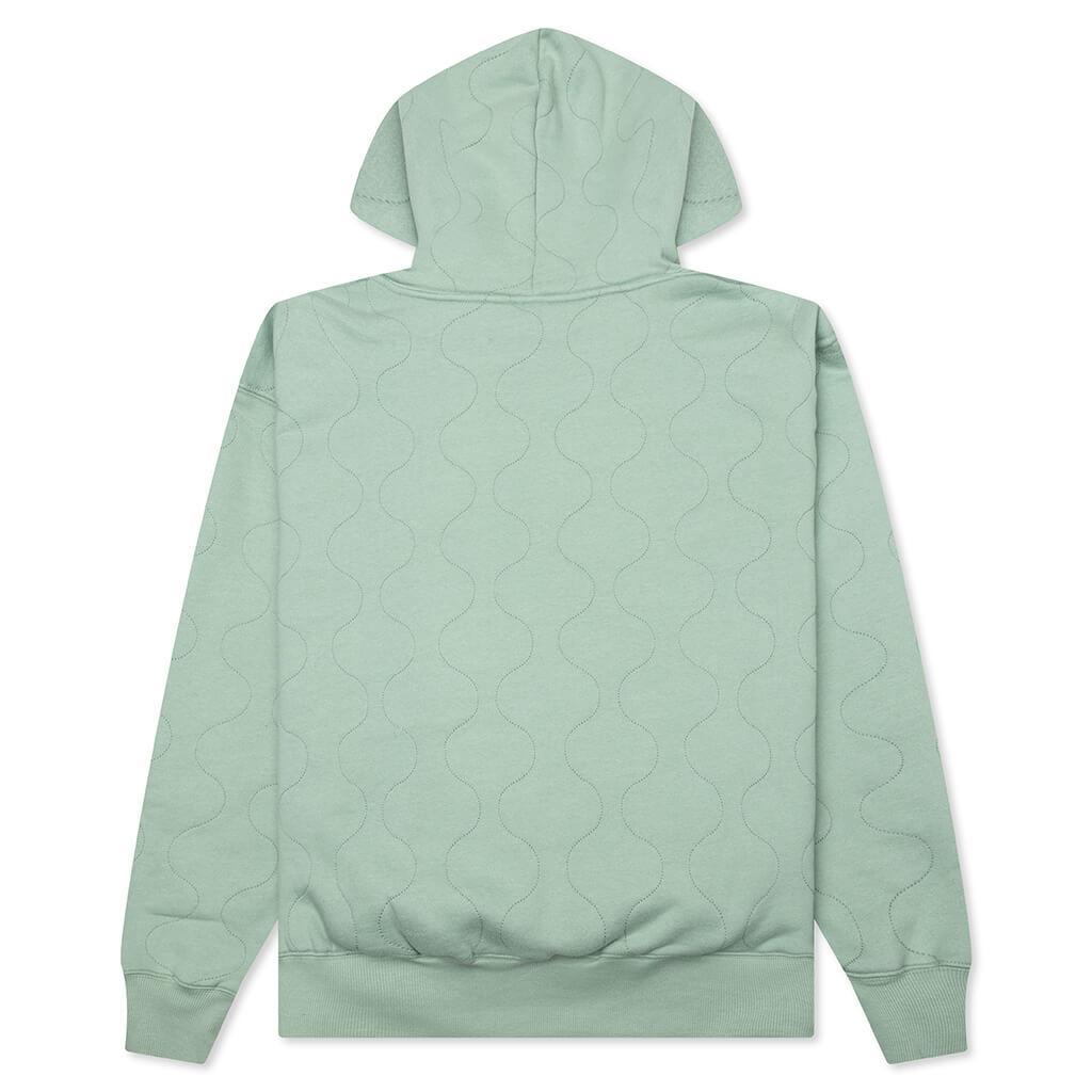 Wave Quilted Hoodie - Matcha Male Product Image
