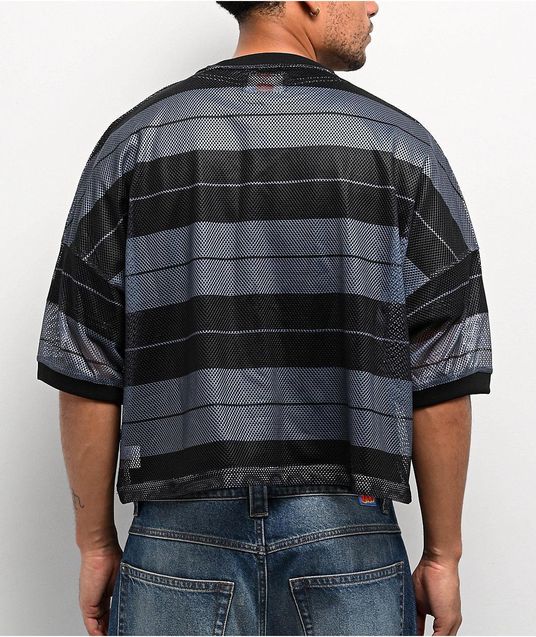 FB County Charlie Brown Black Boxy Crop Football Jersey Product Image