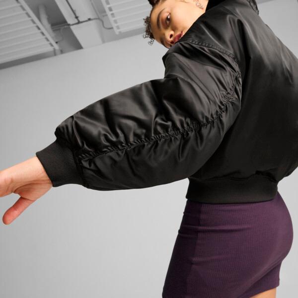PUMA Women's Satin Bomber Jacket Product Image