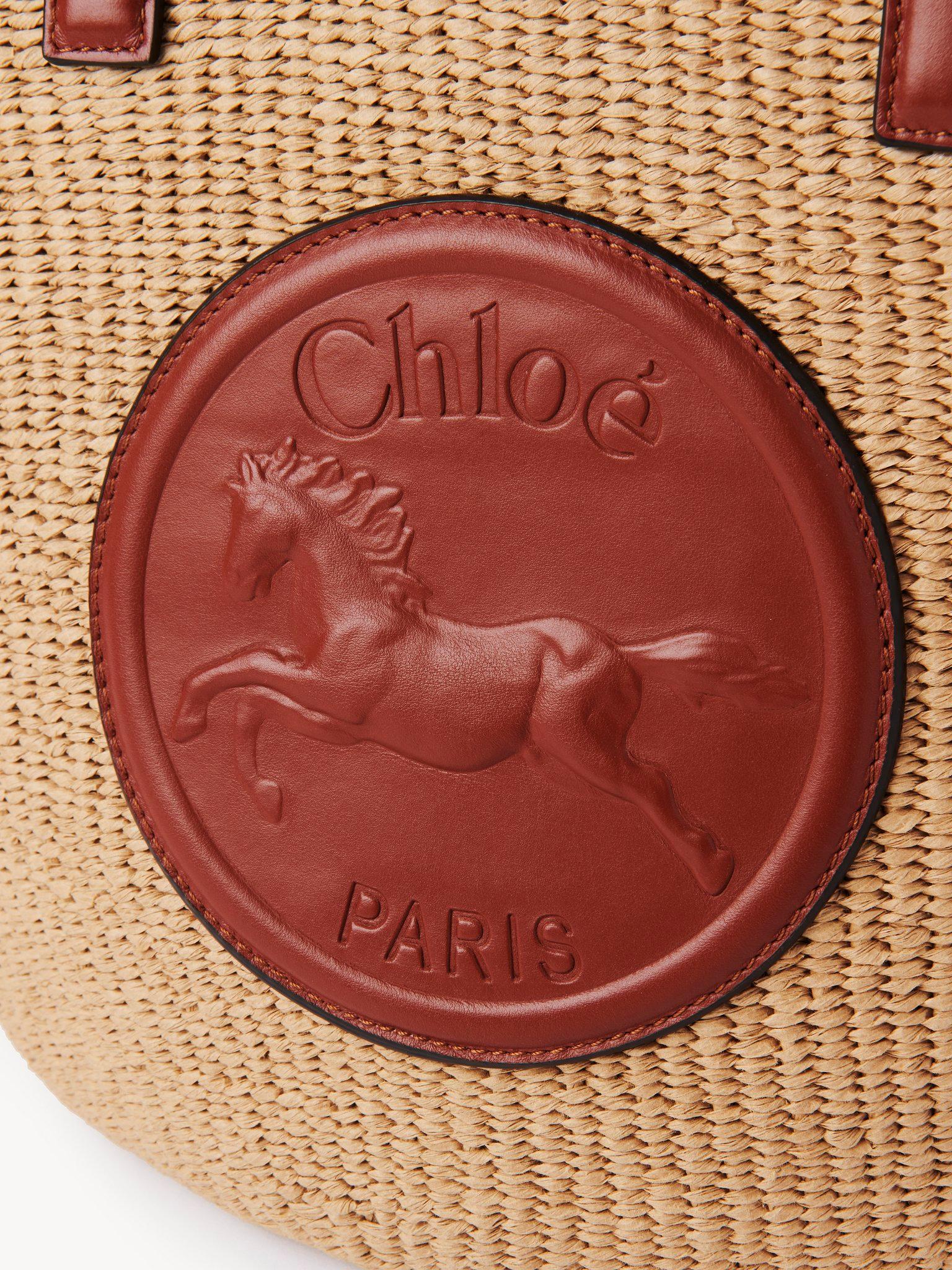 Large Horse Medal basket in natural fibers Product Image
