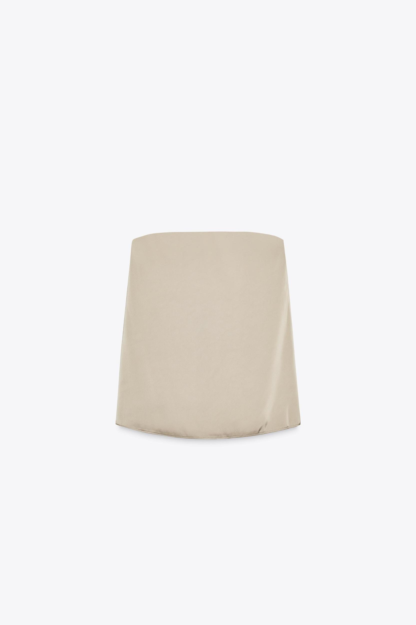 STRAPLESS SATIN EFFECT TOP Product Image