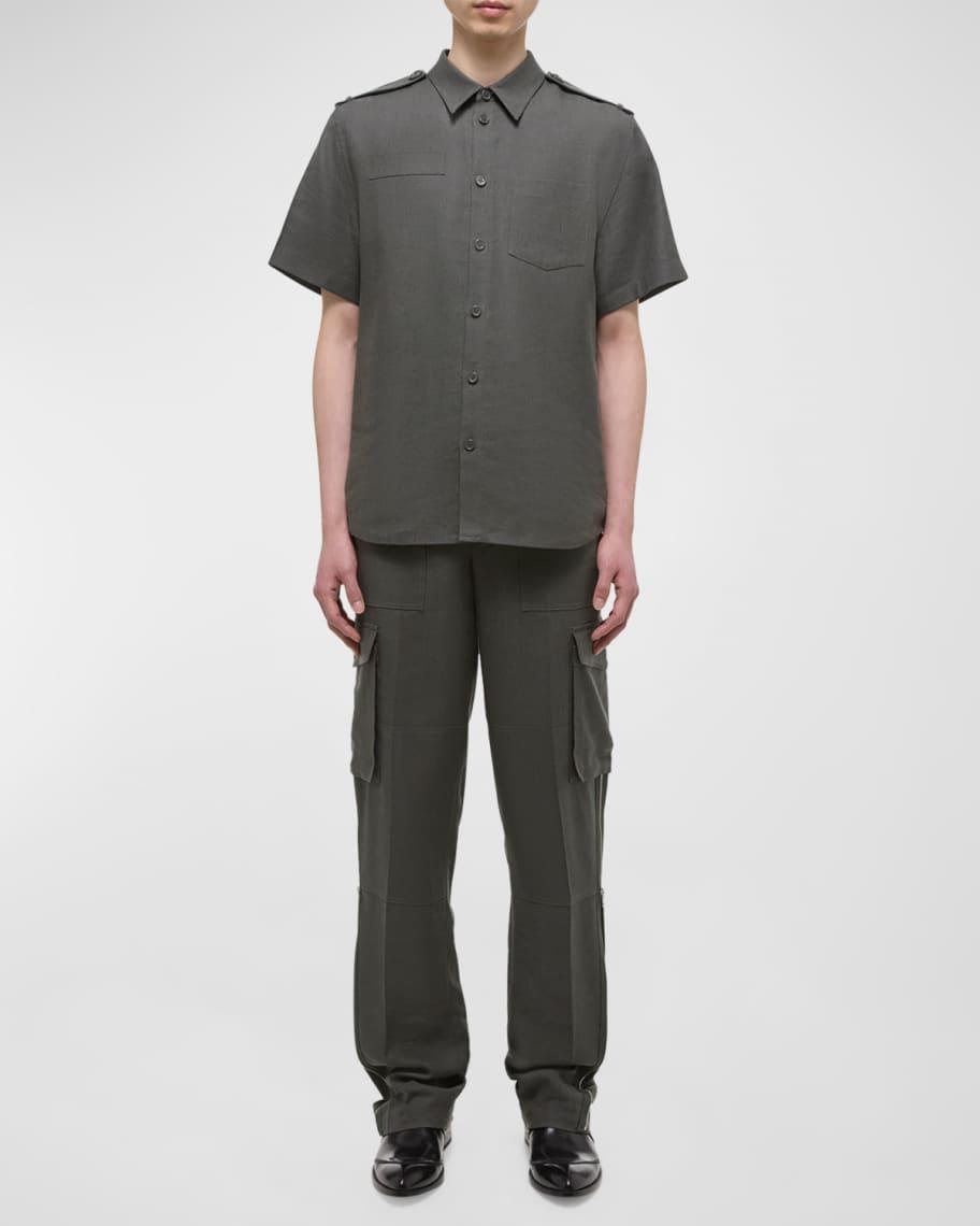 Mens Archive Epaulette Short-Sleeve Shirt Product Image