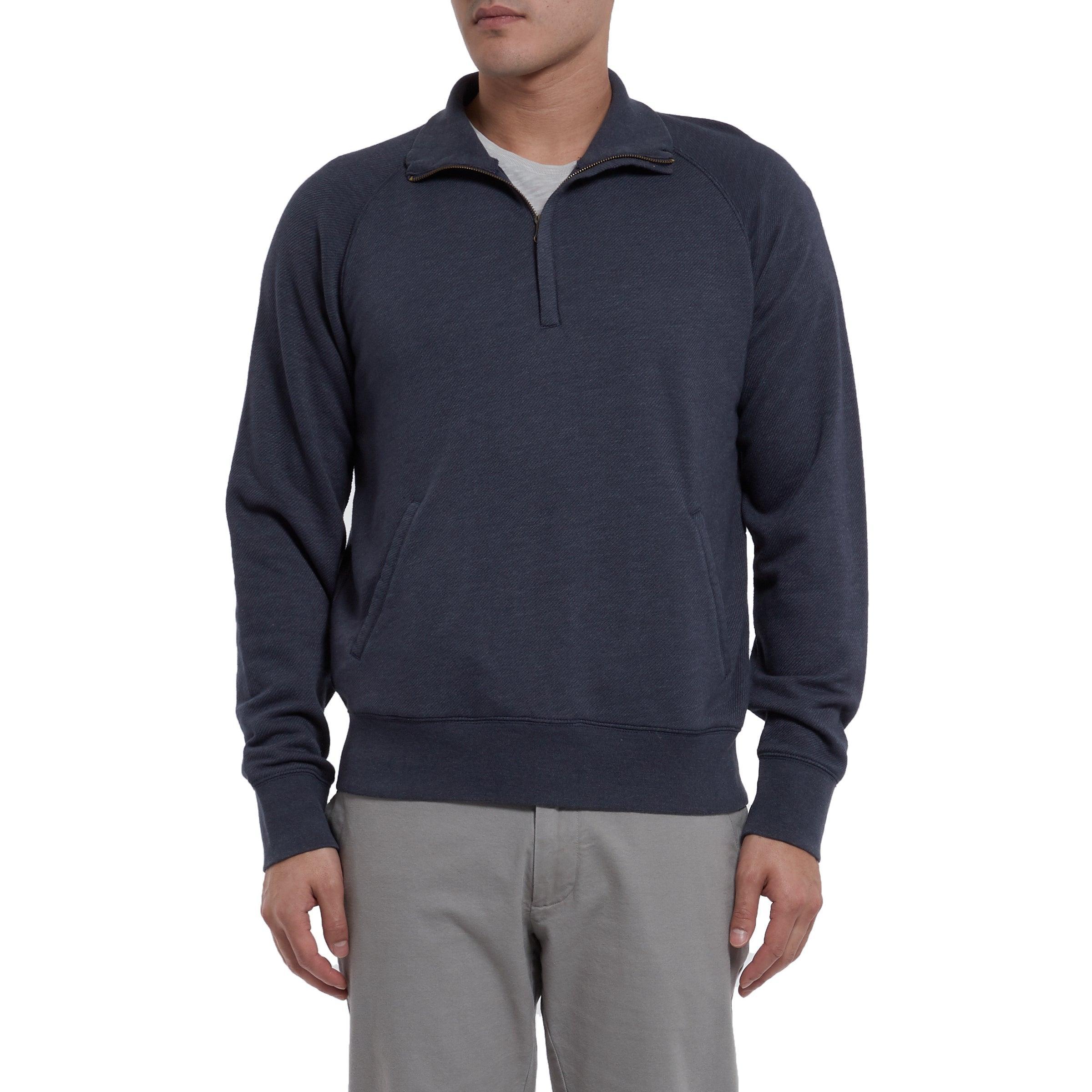 Hudson Textured Half Zip - Blue Night (Final Sale)* Product Image