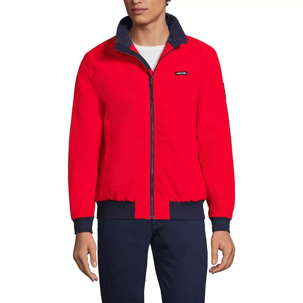 Men's Lands' End Classic Squall Bomber Jacket, Size: XL, Mariner Blue Product Image