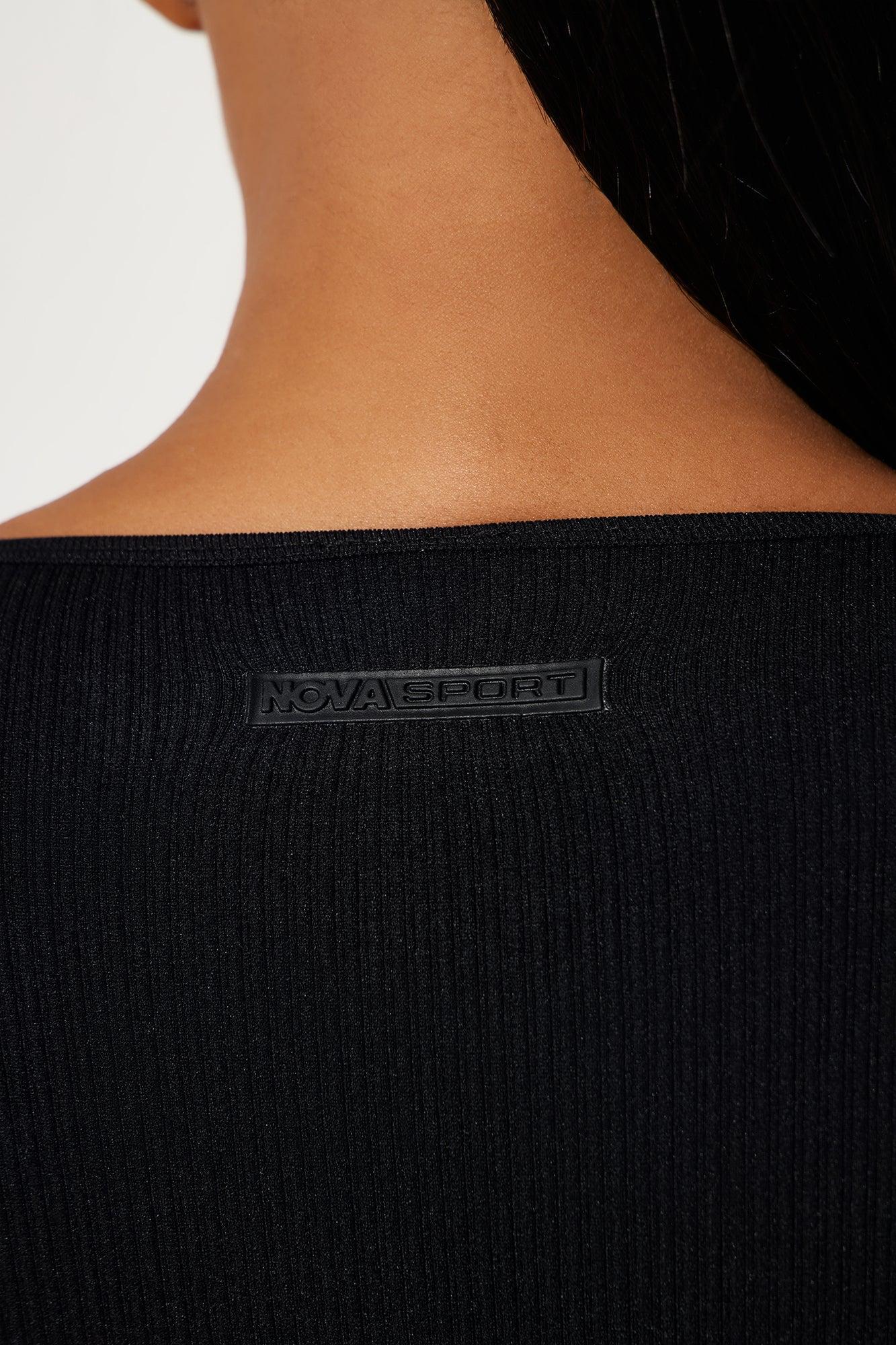Reach Up Effortless Seamless Active Top - Black Product Image